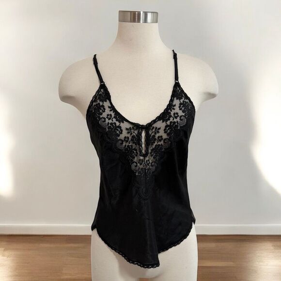 Vintage Union Made Maidenform Cami Camisole Tank Top Small Fitted Lace - Picture 1 of 6